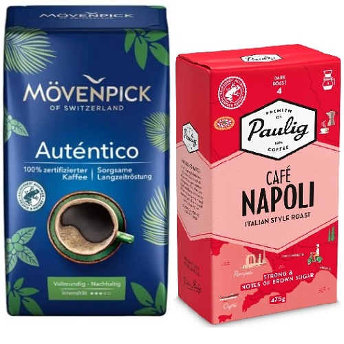 Movenpick и Paulig молотый кофе
